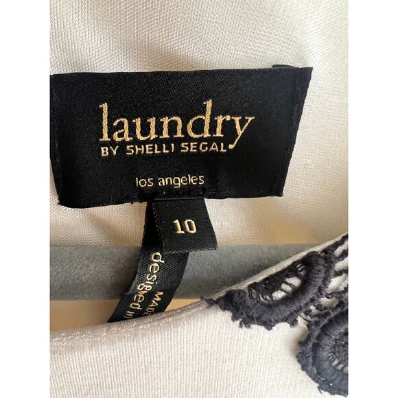 Laundry by Shelli Segal Sleeveless Dress w/Lace, Size 10 - Picture 3 of 5